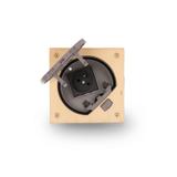 Simon Connect Wkład z pokrywą z gniazdem z bolcem mosiądz