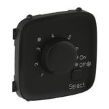 VALENA ALLURE - PLAKIETKA CZARNA TERMOSTATU DO OGRZEWANIA PODŁOGOWEGO, Legrand