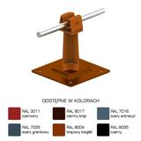 AN-11P/LA/-N Uchwyt na płytce stal.H=7cm Z-zatrz. /LA/ brązowy