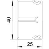 WDK-N 25040 KANAŁ ŚCIENNY I SUFITOWY25X40X2000