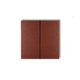 Klawisze podwójne do łączników DECO, FLEXI (komplet dwóch sztuk) brązowy metalik