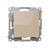 Simon 54 Przycisk pojedynczy rozwierny bez piktogramu 10A szybkozłączka kremowy