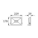 Naświetlacz SMD LED KROMA LED 50W GREY 6500K 03703 IDEUS
