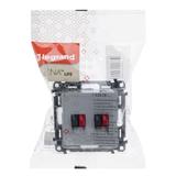 VALENA LIFE GNIAZDO GŁOŚNIKOWE PODWÓJNE ALUMINIUM, Legrand