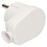 Wtyczka kątowa biała WT-16U/BIAŁY ORNO