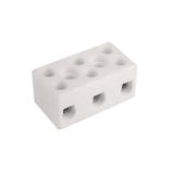 CPO-10A-3P Złączka gwintowa porcelanowa 6mm2 3 tory - kolor biały  SIMET