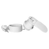 Gniazdo meblowe O6 cm wpuszczane w blat z przesuwną pokrywką ładowarką USB i przewodem 1,9m 1x2P+Z OR-GM-9042/W ORNO