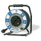 Przedłużacz zwijany na bębnie guma PBM H&G H05RR-F 3x2,5 - 30m, 4xGZ16A (250V), IP44 biały 1122-30 B.1122-30 PAWBOL