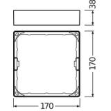 Ramka DOWNLIGHT SLIM FRAME SQUARE 155 WT