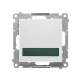 Simon 55 Sygnalizator świetlny LED – światło zielone 230V Biały mat