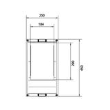 univers N Blok dla szyn zbiorczych poziomych 60mm 4/5-pol. 1xNH1 450x250mm UE31E1B HAGER