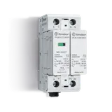 Ogranicznik przepięć SPD Typ 2 (1 warystor + iskiernik). Max275/255V AC/DC, max prąd wyładowczy 40kA