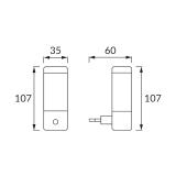 Lampka wtykowa HL990L WIEZA