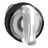 Harmony XB4 Przełącznik 3 położeniowy fi22 biały z samopowrotem LED okrągły metalowy ZB4BK15137 Schneider