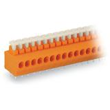listwa zaciskowa do pł. drukowanych 2-bieg. pomarańczowa raster 3,81 mm /130szt./ WAGO
