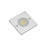 OPRAWA LED COB JOVITA KWADRATOWA, 3W, 12V DC, 1X COB, CIEPŁY BIAŁY, 150CM PRZEWÓD Z MINIAMP (2 WKRĘT