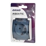 Gniazdo pojedyncze 2P+Z Schuko AQUATIC IP44 biały dymiony OR-OE-7105(GS)/WT ORNO