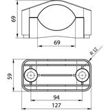 Uchwyt kabla siłowego KO75T taśma OPATÓWEK