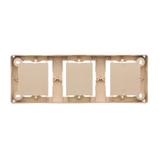 puszki instal. Puszka natynkowa płytka (31mm) potrójna beż