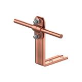 AN-10R/CU/-N Uchwyt kątowy prosty H=10cm Z-śruba /CU/