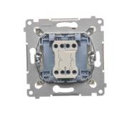 Simon 54 Przycisk podwójny zwierny bez piktogramu 10A szybkozłączka złoty mat