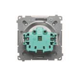 Simon Basic Gniazdo wtyczkowe bez uziemienia z przesłonami torów prądowych 16A 250V zaciski śrubowe stal inox BMG1Z.01/21 BMG1z.01/21 KONTAKT