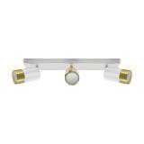 Oprawa ścienno-sufitowa PUZON SPT GU10 3L WHITE/GOLDEN