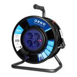 Przedłużacz bębnowy 4 gniazda kabel PVC H05VV-F 3x1,5mm2 długość - 50m STAŁE GNIAZDA termi