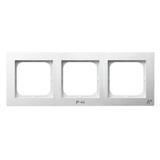 AS ANTYBAKTERYJNY Ramka potrójna do łączników IP-44 produkt zawiera szkło fosforanowo-srebrowe - kol