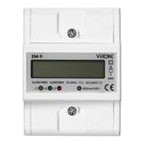 Licznik wskaźnik żużycia energii elektrycznej 3-fazowy 100A 4 moduły th35 VIRONE EM-9 ORNO