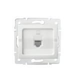 LOGI Gniazdo komputerowe pojedyncze (RJ45Cat 5e Jack) Biały 021390002 25108 KANLUX