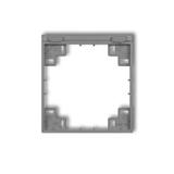 MINI SCHUKO Ramka pośrednia do gniazda bryzgoszczelnego z uziemieniem SCHUKO szary mat KARLIK
