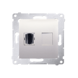 Simon 54 Gniazdo HDMI kremowy