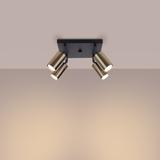 Plafon WINX 4 czarny/złoty