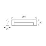 Podszafkowa oprawa liniowa SMD LED MATYLDA LED 9W SILVER 4000K
