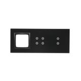 Simon 54 Touch Panel dotykowy S54 Touch 3 moduły 2 pola dotykowe pionowe + 4 pola dotykowe + 1 otwór na osprzęt S54 zastygła lawa DSTR3340/73 KONTAKT