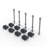 XL3S Zestaw Adapterów Do Szyn Cu 50-63x5Mm 339936 LEGRAND