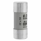 CYLINDRICAL FUSE 22 x 58 20A GG 690V AC Wkładka cylindryczna 22 x 58mm 20A GG 690V AC C22G20 EATON
