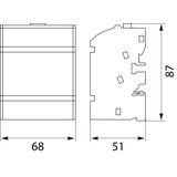 Blok Rozdzielczy BRZ-4X7 na szynę TH35 lub do pow. płaskich uchylna klapka 125A 49.717 OPATÓWEK