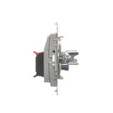 Simon 54 Gniazdo głośnikowe 1-krotne Przekrój przewodów dla wejścia i wyjścia 25 mm2 srebrny mat