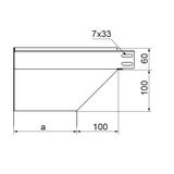 KRLBP150H60 Kolanko redukcyjne lewe 1,5 mm