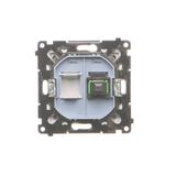 Simon 55 Gniazdo światłowodowe / optyczne pojedyncze SC/APC Jasnoszary mat