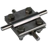 Zacisk krzyżowy z przekładką, stal nierdzewna NIRO