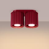 SOLLUX Plafon AURA 2 burgund GU10 ; SL.1820