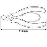 Szczypce precyzyjne boczne 110 mm