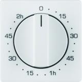 BERKER Q.1/Q.3 Płytka czołowa z pokrętłem reg do łącznika czasowego 0-120 min biały 16336089 HAGER