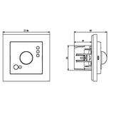 SONATA Elektroniczny czujnik ruchu kolor ecru ŁP-16R/m/27 OSPEL