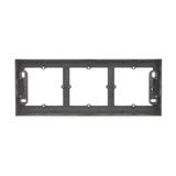 Simon 54 Premium Puszka natynkowa 3-krotna do ramek PREMIUM. Głębokość 35mm brąz mat