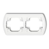 TREND Ramka pozioma podwójna biała