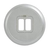 CELIANE - PLAKIETKA GNIAZDA ZASILAJĄCEGO 2 X USB TYTANOWA, Legrand